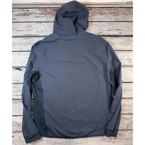 Lululemon Airing Easy Hoodie Jacket Mens‎ XL Breathable Blue Pockets Zip LM4749S - Picture 13 of 13